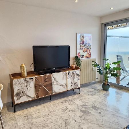Sunny And Cosy Sea View Studio Antibes Exteriör bild